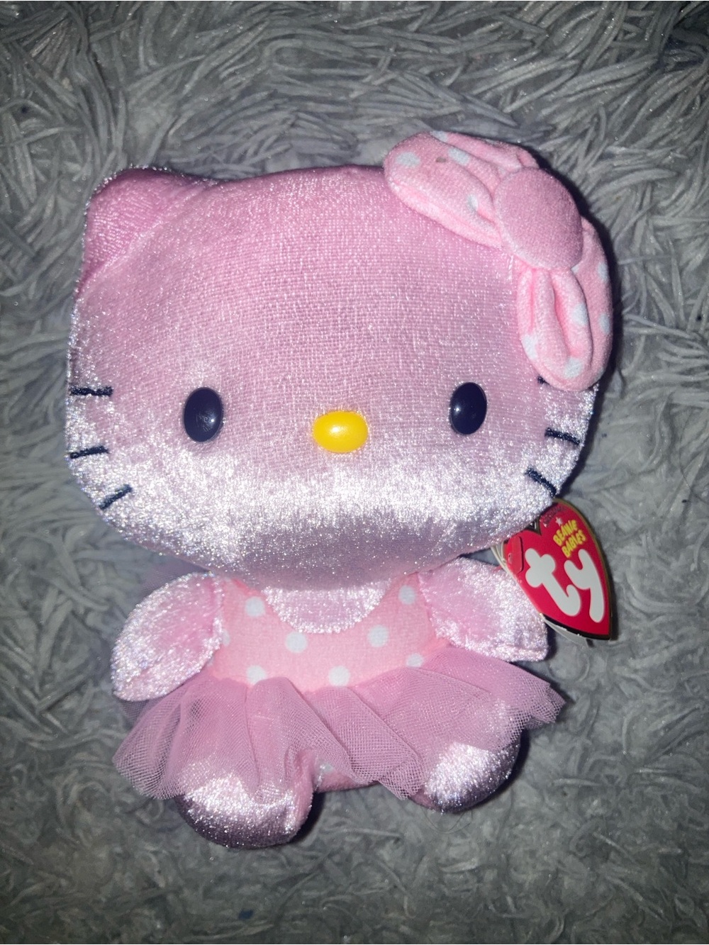 Ty Pink Hello Kitty Plush with Bow and Tutu